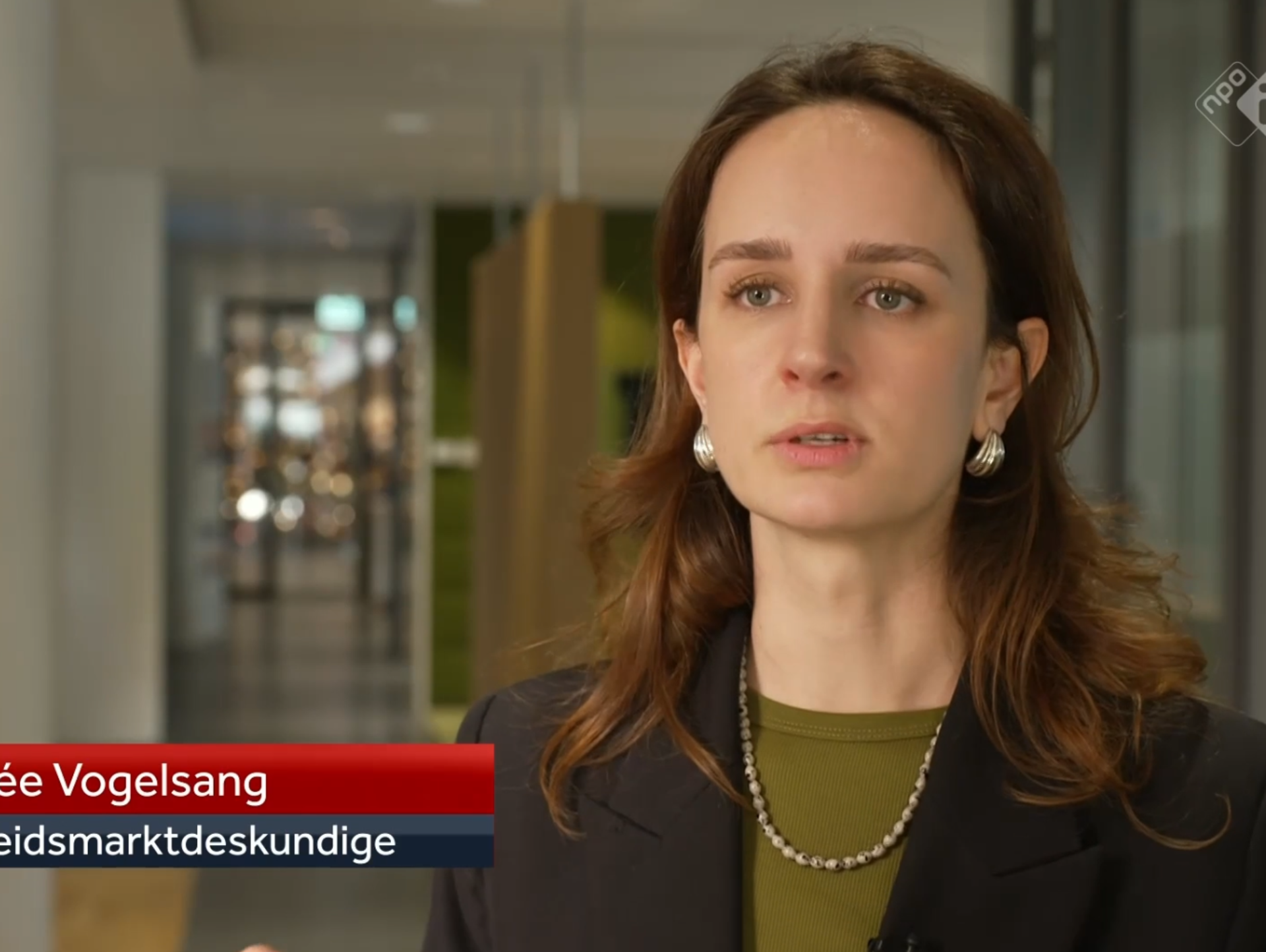 Esmée Vogelsang in het NOS journaal